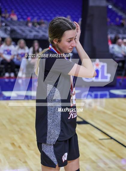 Thumbnail 3 in Fairfield vs. Winnsboro (UIL 3A Basketball  State Semifinal Medal Ceremony) photogallery.