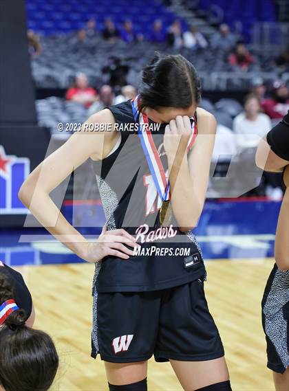 Thumbnail 2 in Fairfield vs. Winnsboro (UIL 3A Basketball  State Semifinal Medal Ceremony) photogallery.