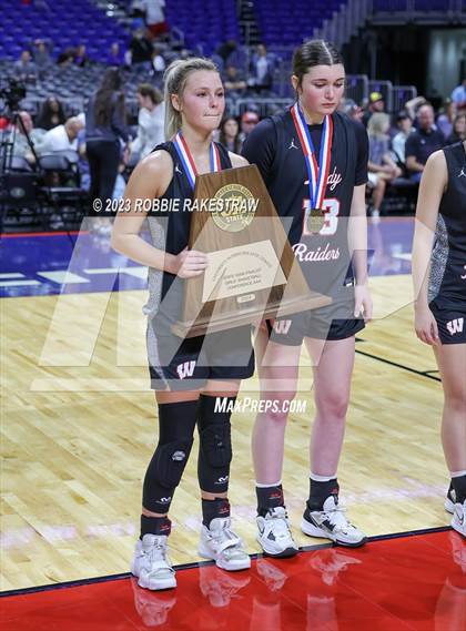Thumbnail 3 in Fairfield vs. Winnsboro (UIL 3A Basketball  State Semifinal Medal Ceremony) photogallery.