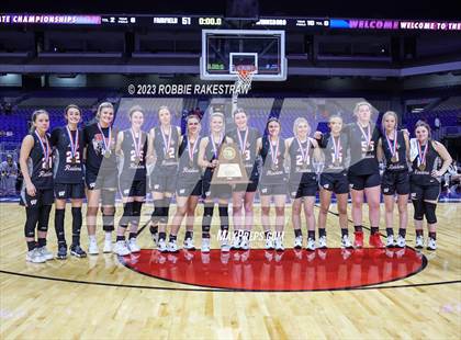 Thumbnail 1 in Fairfield vs. Winnsboro (UIL 3A Basketball  State Semifinal Medal Ceremony) photogallery.