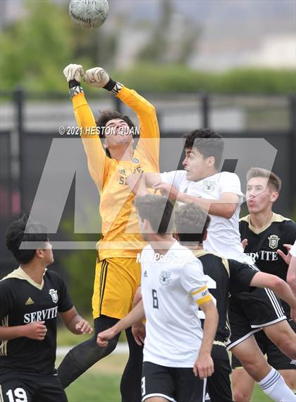 Thumbnail 1 in Long Beach Poly @ Servite (CIF-SS D1 Playoffs) photogallery.