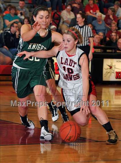 Thumbnail 3 in Delaware County Christian vs Tri-Valley (PIAA A Quarterfinals) photogallery.