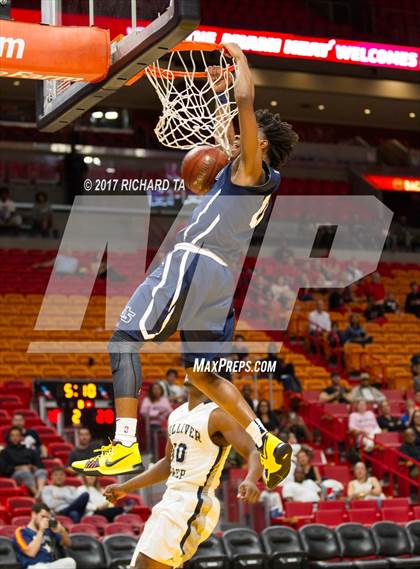 Thumbnail 3 in Gulliver Prep vs. University (HoopHall Miami Invitational) photogallery.