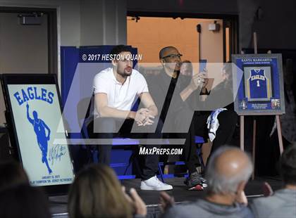 Thumbnail 1 in Klay Thompson Jersey Retirement Ceremony photogallery.