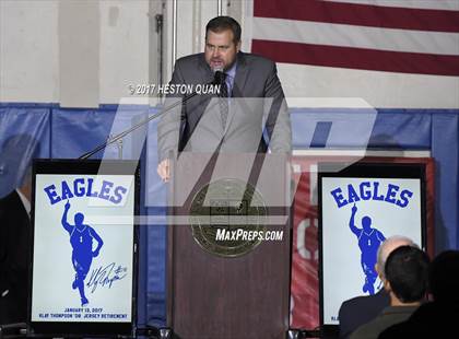 Thumbnail 2 in Klay Thompson Jersey Retirement Ceremony photogallery.