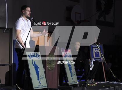 Thumbnail 2 in Klay Thompson Jersey Retirement Ceremony photogallery.