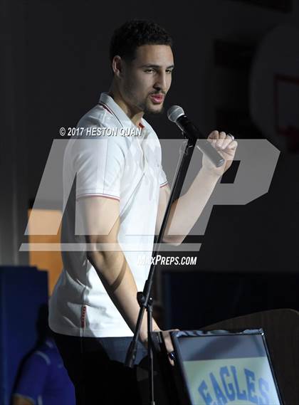 Thumbnail 3 in Klay Thompson Jersey Retirement Ceremony photogallery.