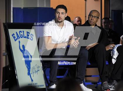 Thumbnail 2 in Klay Thompson Jersey Retirement Ceremony photogallery.