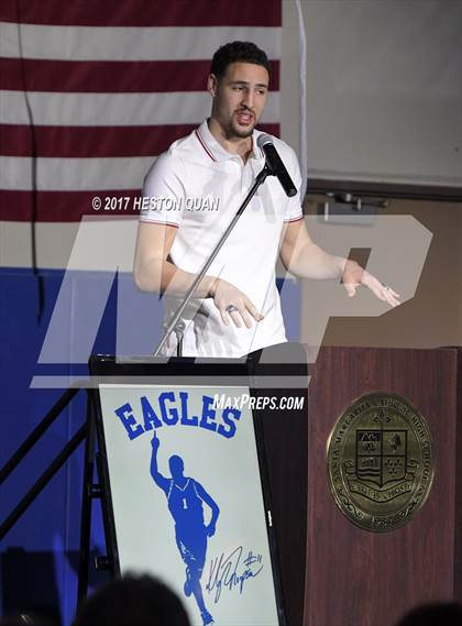 Thumbnail 2 in Klay Thompson Jersey Retirement Ceremony photogallery.