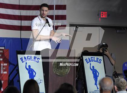 Thumbnail 3 in Klay Thompson Jersey Retirement Ceremony photogallery.