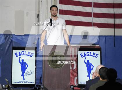 Thumbnail 3 in Klay Thompson Jersey Retirement Ceremony photogallery.