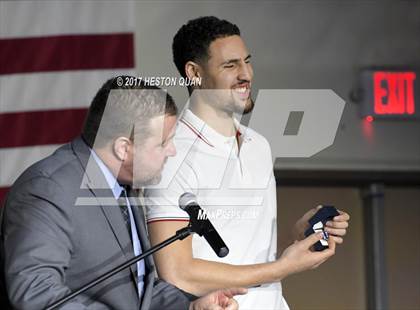 Thumbnail 1 in Klay Thompson Jersey Retirement Ceremony photogallery.