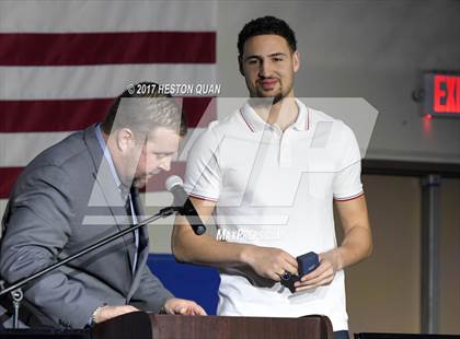 Thumbnail 2 in Klay Thompson Jersey Retirement Ceremony photogallery.