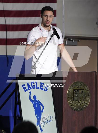 Thumbnail 2 in Klay Thompson Jersey Retirement Ceremony photogallery.