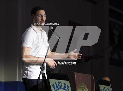 Thumbnail 1 in Klay Thompson Jersey Retirement Ceremony photogallery.