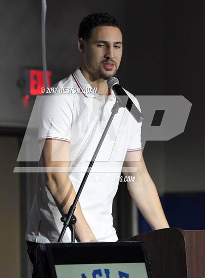 Thumbnail 2 in Klay Thompson Jersey Retirement Ceremony photogallery.