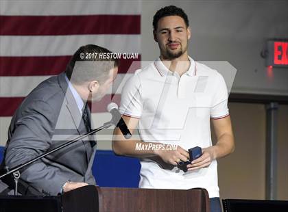 Thumbnail 1 in Klay Thompson Jersey Retirement Ceremony photogallery.