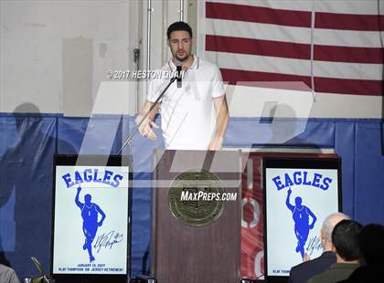 Thumbnail 2 in Klay Thompson Jersey Retirement Ceremony photogallery.