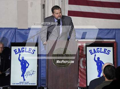 Thumbnail 1 in Klay Thompson Jersey Retirement Ceremony photogallery.