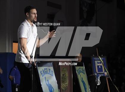 Thumbnail 2 in Klay Thompson Jersey Retirement Ceremony photogallery.