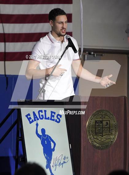 Thumbnail 3 in Klay Thompson Jersey Retirement Ceremony photogallery.