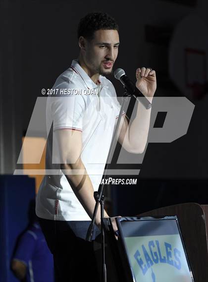 Thumbnail 1 in Klay Thompson Jersey Retirement Ceremony photogallery.