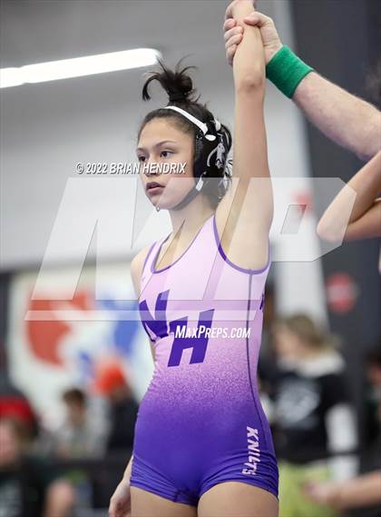 Thumbnail 3 in NCHSAA Women's Wrestling Invitational photogallery.