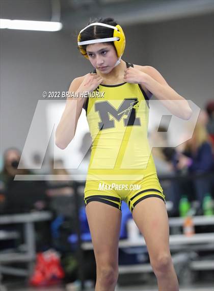 Thumbnail 2 in NCHSAA Women's Wrestling Invitational photogallery.