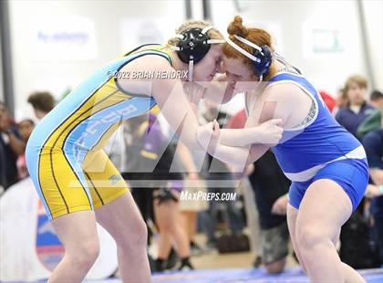 Thumbnail 1 in NCHSAA Women's Wrestling Invitational photogallery.