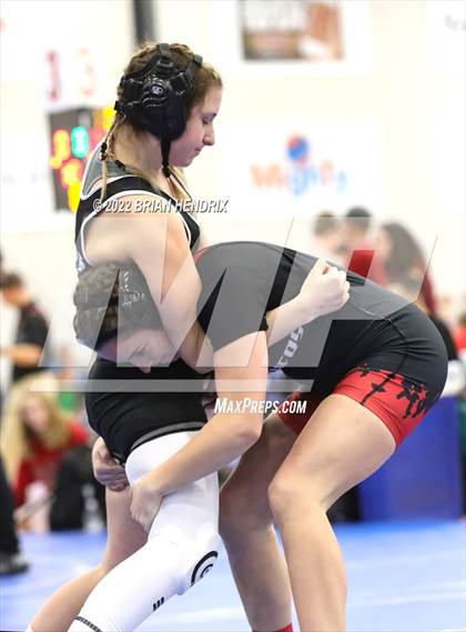 Thumbnail 2 in NCHSAA Women's Wrestling Invitational photogallery.