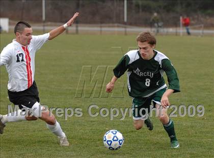 Thumbnail 3 in Center Moriches vs. Marcellus (NYSPHSAA Class B Final) photogallery.