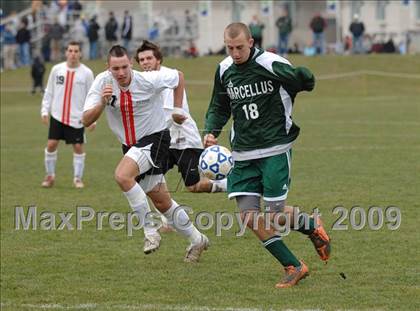 Thumbnail 3 in Center Moriches vs. Marcellus (NYSPHSAA Class B Final) photogallery.