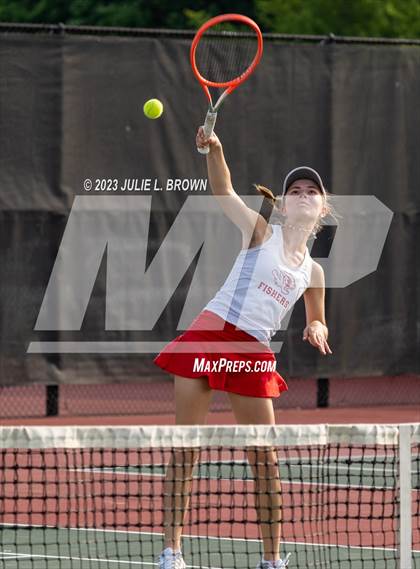 Thumbnail 3 in North Central vs Fishers (IHSAA Fishers Regional Team Doubles) photogallery.