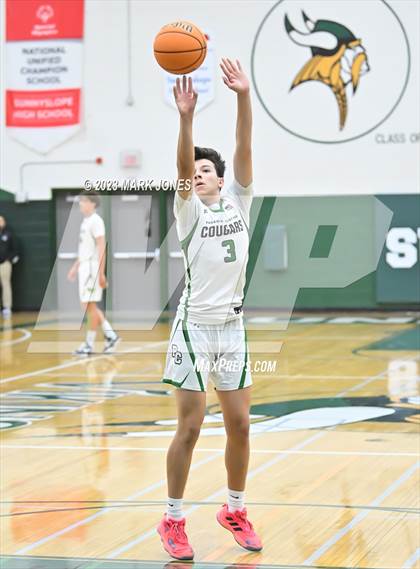Thumbnail 2 in Mountain Ridge vs. Phoenix Christian (Sunnyslope Hoopsgiving Basketball Tournament) photogallery.