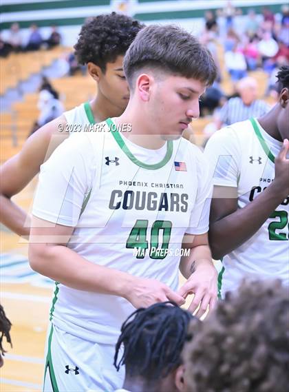 Thumbnail 2 in Mountain Ridge vs. Phoenix Christian (Sunnyslope Hoopsgiving Basketball Tournament) photogallery.