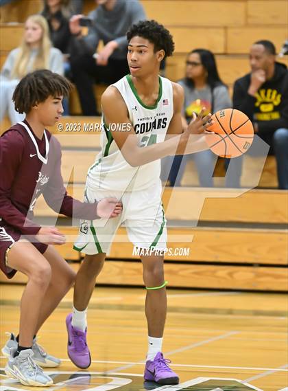 Thumbnail 3 in Mountain Ridge vs. Phoenix Christian (Sunnyslope Hoopsgiving Basketball Tournament) photogallery.