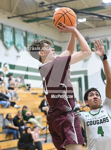 Thumbnail 3 in Mountain Ridge vs. Phoenix Christian (Sunnyslope Hoopsgiving Basketball Tournament) photogallery.