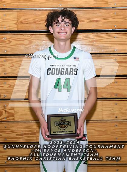 Thumbnail 3 in Mountain Ridge vs. Phoenix Christian (Sunnyslope Hoopsgiving Basketball Tournament) photogallery.