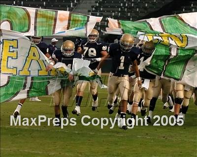 Thumbnail 3 in Dominguez vs. Notre Dame (D3 Final) photogallery.