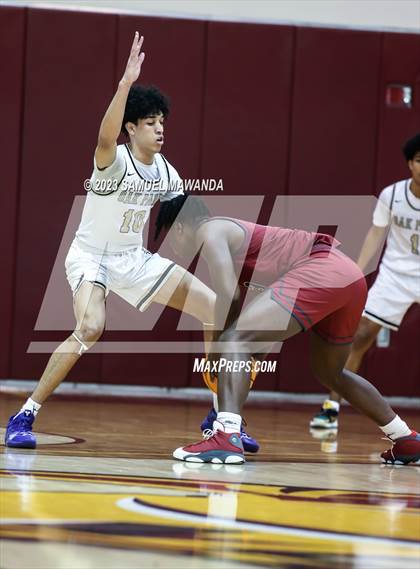 Thumbnail 3 in Oak Park vs St. Pius X-St. Matthias Academy (So Cal Showdown) photogallery.