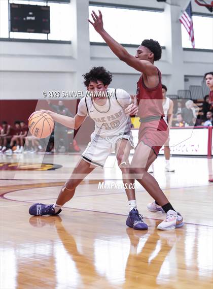Thumbnail 3 in Oak Park vs St. Pius X-St. Matthias Academy (So Cal Showdown) photogallery.