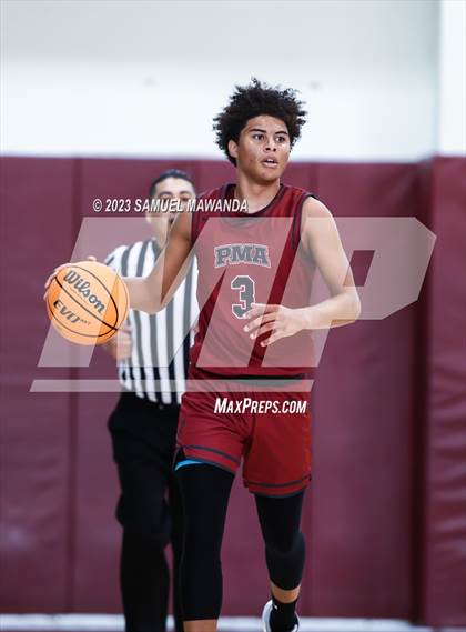 Thumbnail 3 in Oak Park vs St. Pius X-St. Matthias Academy (So Cal Showdown) photogallery.