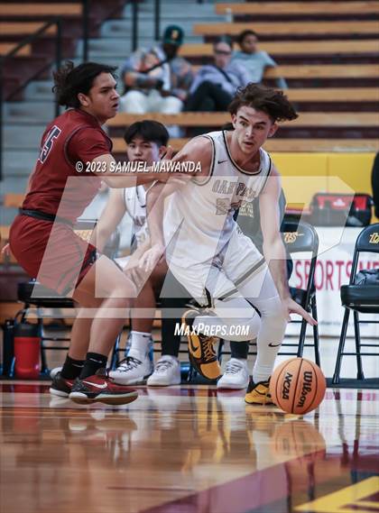 Thumbnail 3 in Oak Park vs St. Pius X-St. Matthias Academy (So Cal Showdown) photogallery.