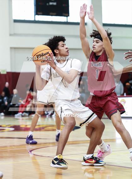 Thumbnail 1 in Oak Park vs St. Pius X-St. Matthias Academy (So Cal Showdown) photogallery.