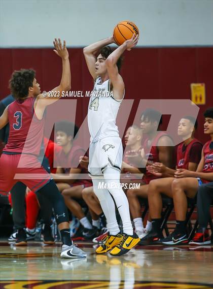 Thumbnail 1 in Oak Park vs St. Pius X-St. Matthias Academy (So Cal Showdown) photogallery.
