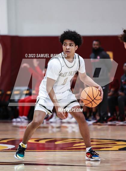 Thumbnail 3 in Oak Park vs St. Pius X-St. Matthias Academy (So Cal Showdown) photogallery.