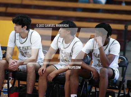 Thumbnail 2 in Oak Park vs St. Pius X-St. Matthias Academy (So Cal Showdown) photogallery.