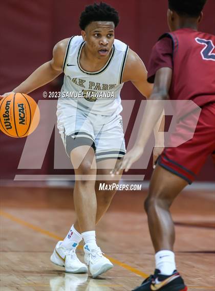 Thumbnail 1 in Oak Park vs St. Pius X-St. Matthias Academy (So Cal Showdown) photogallery.