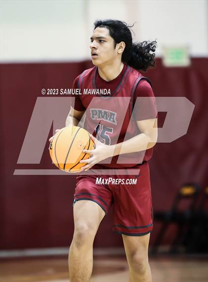 Thumbnail 3 in Oak Park vs St. Pius X-St. Matthias Academy (So Cal Showdown) photogallery.