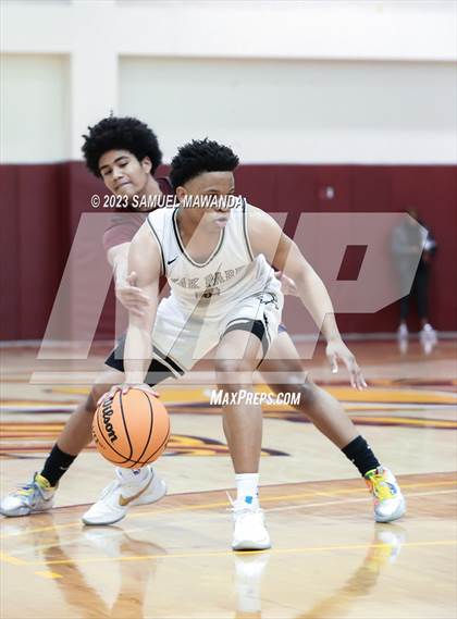 Thumbnail 3 in Oak Park vs St. Pius X-St. Matthias Academy (So Cal Showdown) photogallery.